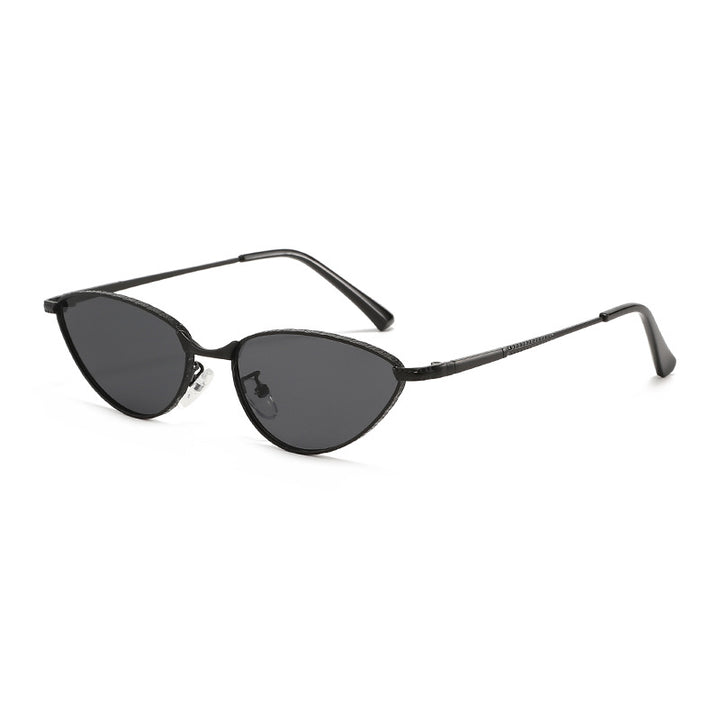 Damen Cat-Eye Sonnenbrille mit strassbesetztem Rahmen und schützenden Gläsern Karnz