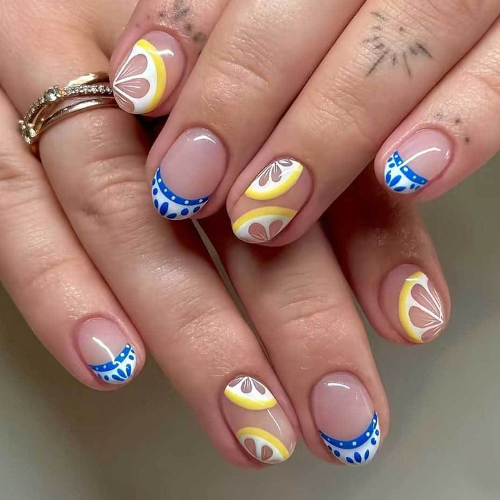 Zitrus-inspiriertes Nagelkunst-Kit