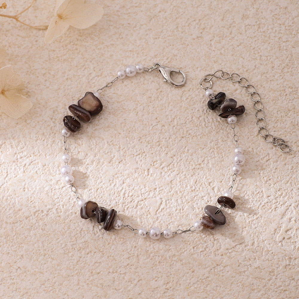 Chic Perlen- und Edelsteinarmband Karnz
