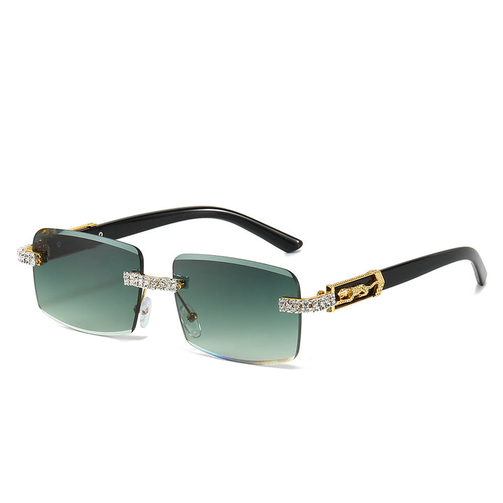 Dekorativer quadratischer Rahmen Modetrends Sonnenbrille Karnz