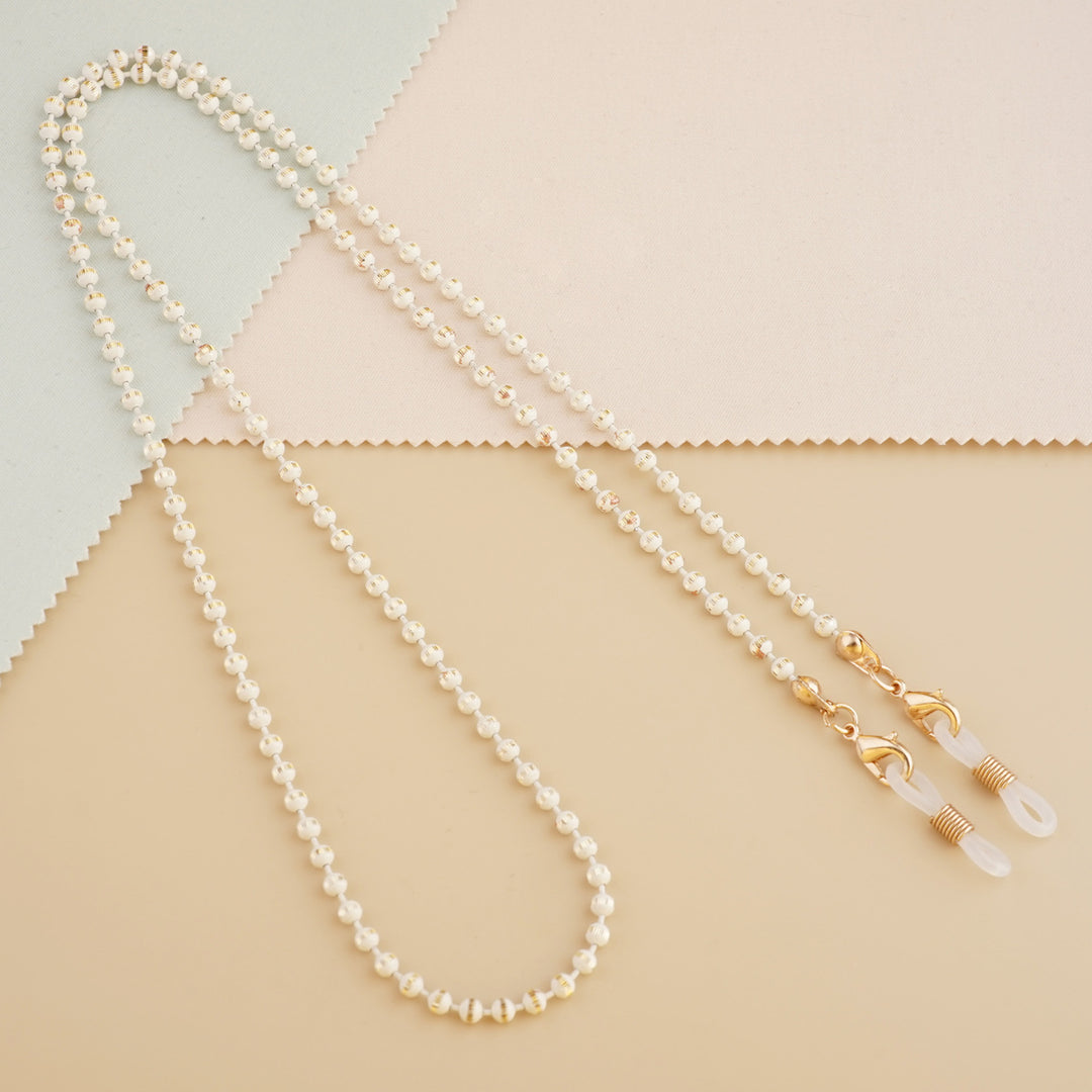 Stylische Perlen-Brillenband Karnz