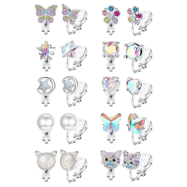 Charmante Clip-On Ohrringe Set Karnz