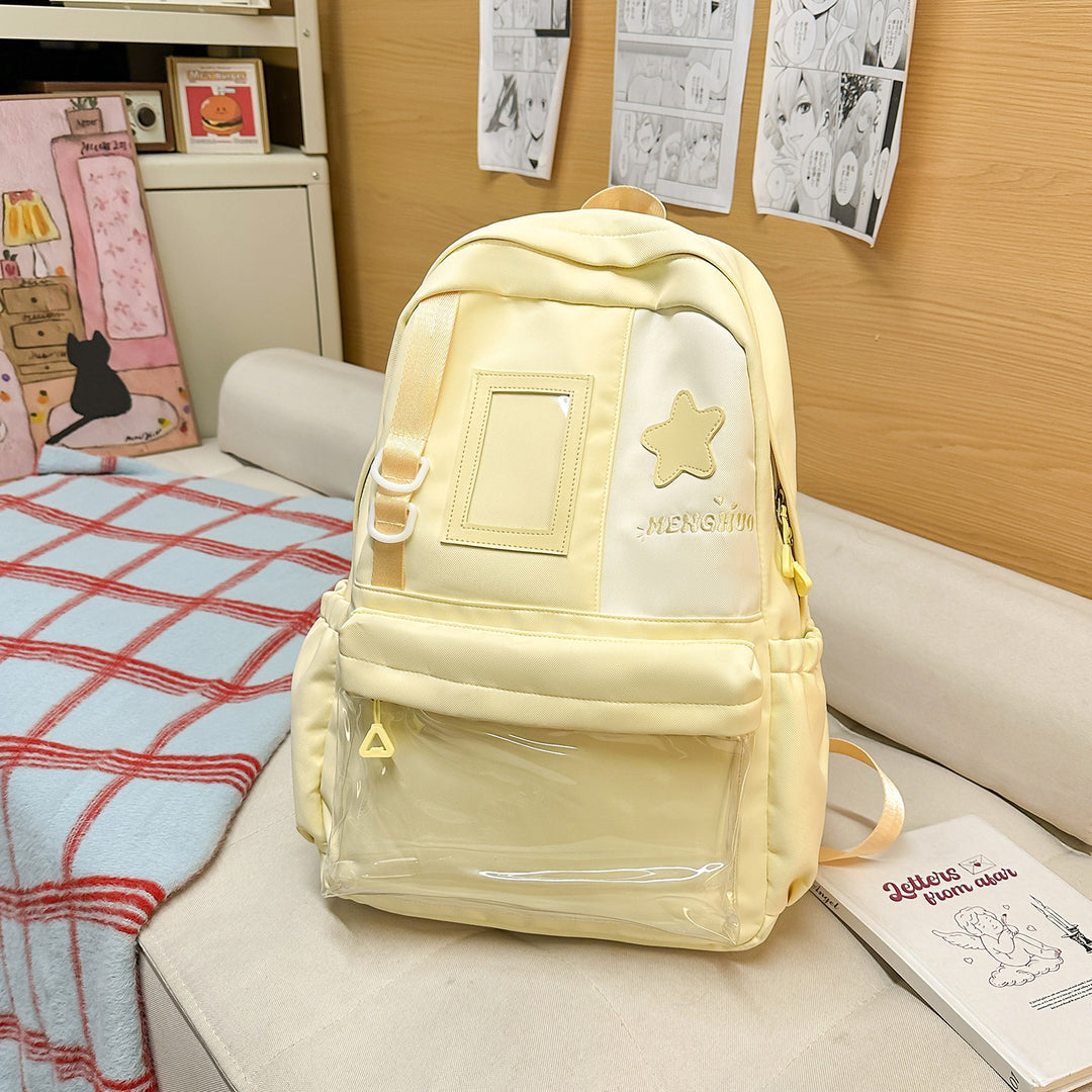 Gemütlicher Plüsch-Rucksack mit Sternenverzierung Karnz