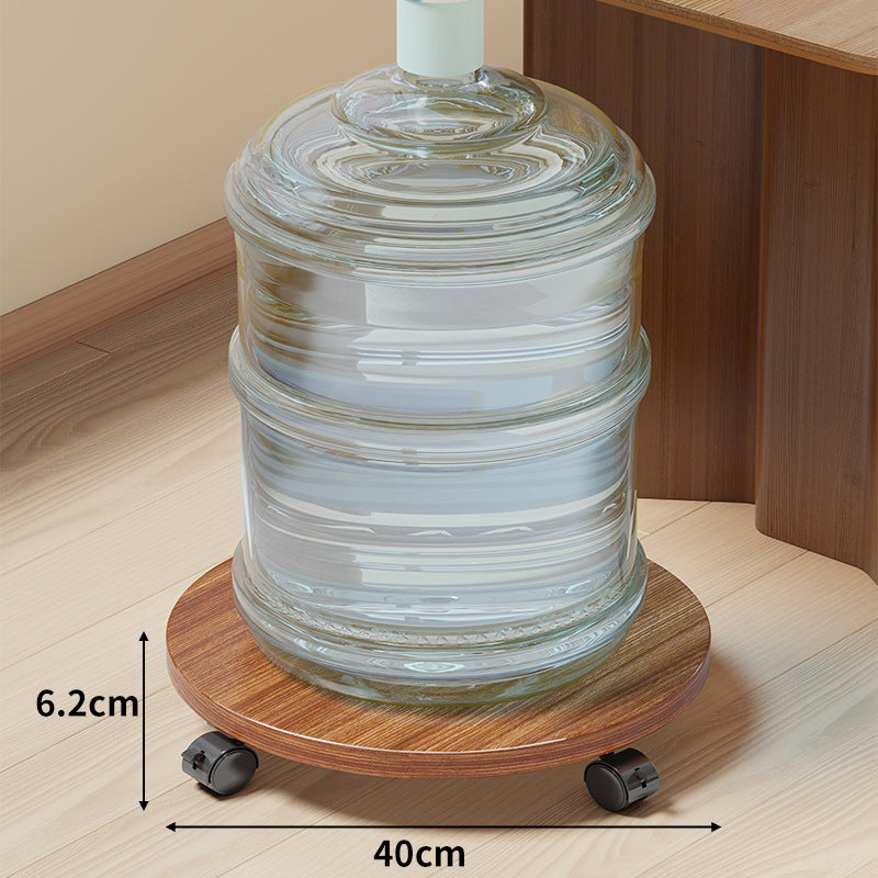 Rollende Holzflaschendolly mit glatten Schwenkrädern
