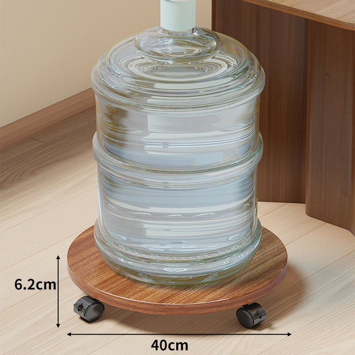 Rollende Holzflaschendolly mit glatten Schwenkrädern