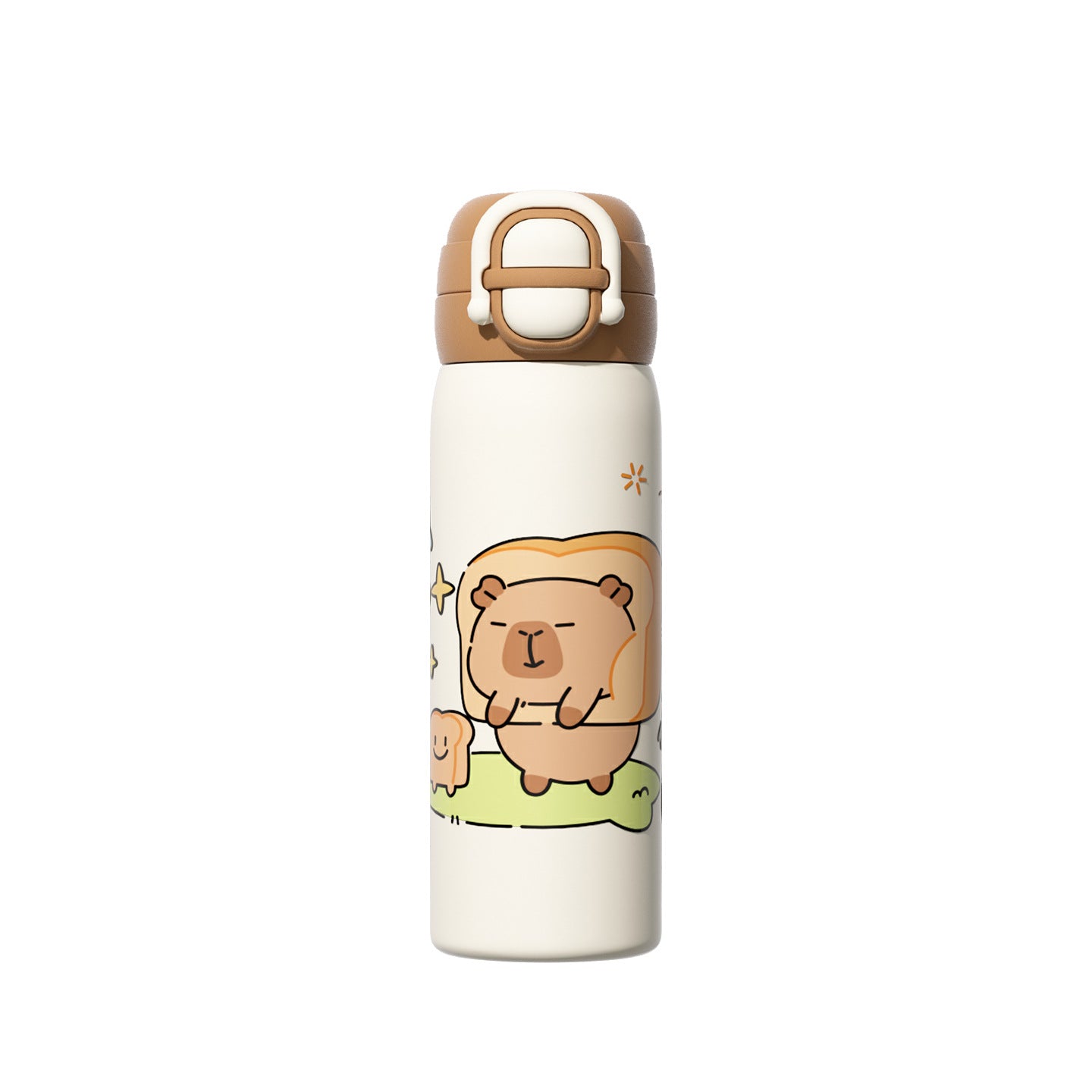 Damen Isolierte Trinkflasche mit bunt gestaltetem Tiermotiv Karnz