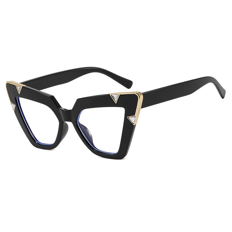 Damen Cat-Eye Sonnenbrille mit luxuriösem Motiv und schützendem UV-Filter Karnz