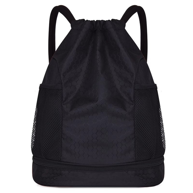 Leichter Hexagonmuster Kordelzug Rucksack Karnz