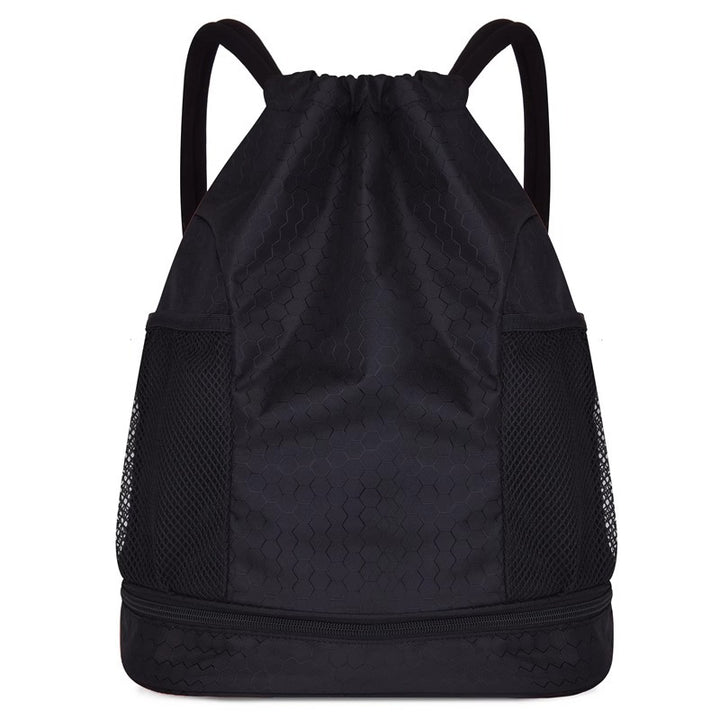 Leichter Hexagonmuster Kordelzug Rucksack Karnz
