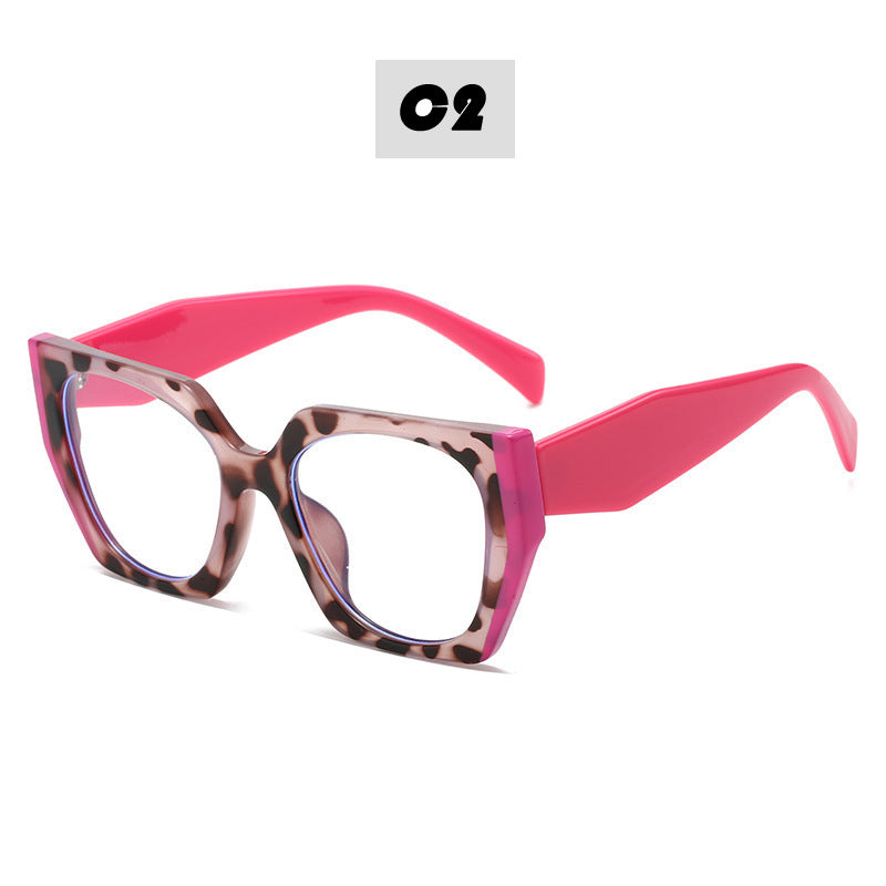 Damen Modische Oversized Brille Karnz