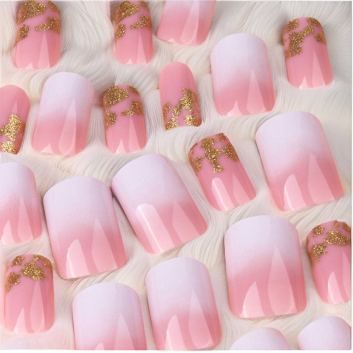 Stunning Ombre und Glitter Nagelverlängerungen Karnz