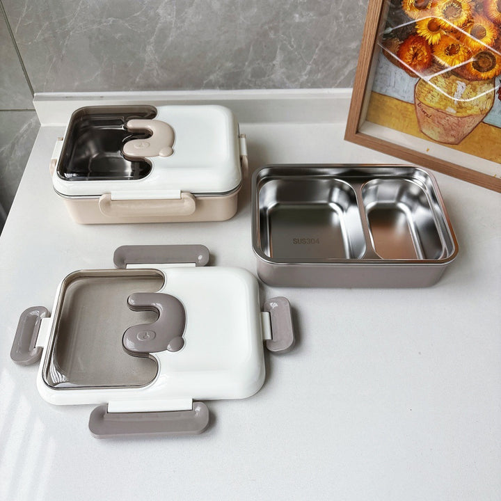 Dual-Compartment Edelstahl Meal Prep Container