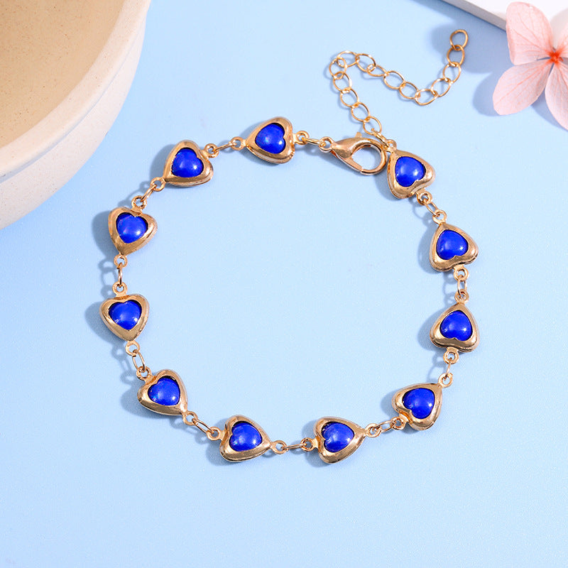Herzförmiges Link-Armbändchen Karnz