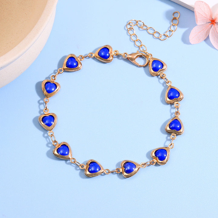 Herzförmiges Link-Armbändchen Karnz