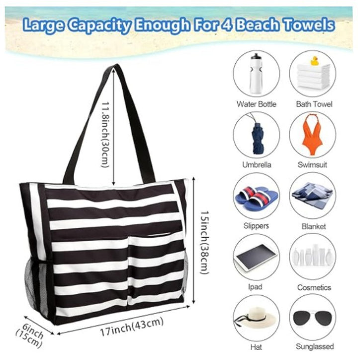 Praktische Strandtasche mit Mehreren Fächern Karnz