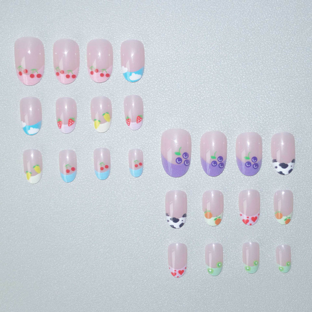 Kreatives fruchtartiges Nagelkunst-Set