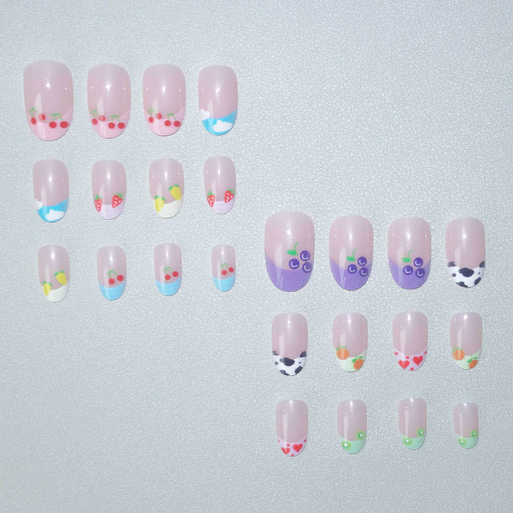 Kreatives fruchtartiges Nagelkunst-Set