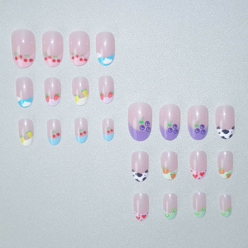 Kreatives fruchtartiges Nagelkunst-Set