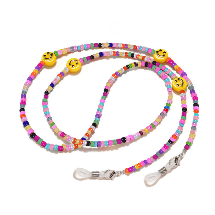 Farbige Perlenbrille Kette Karnz