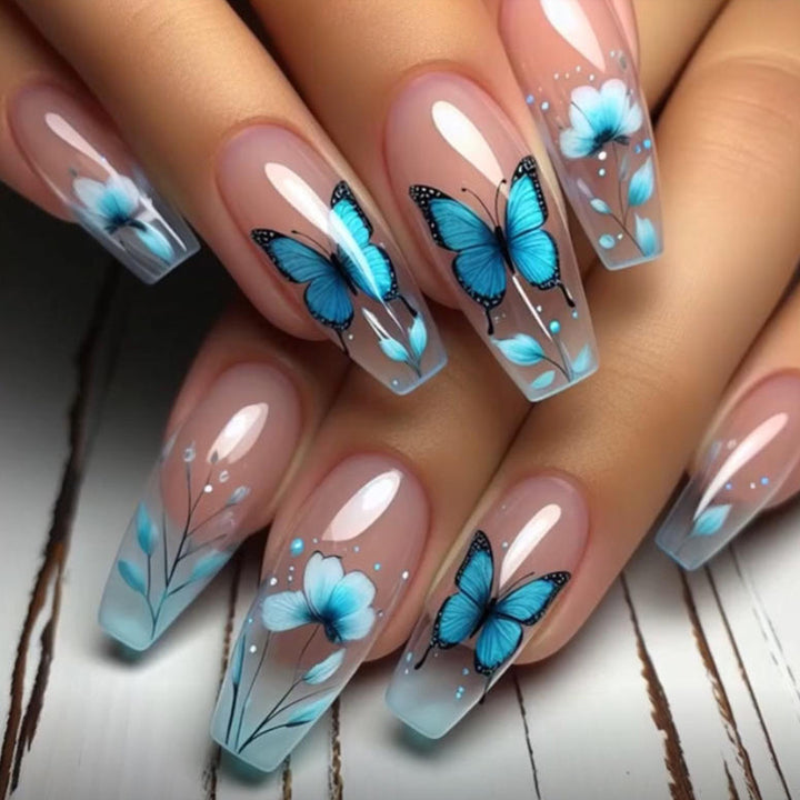 Künstlerisches 3D Schmetterling Nagelkunst Set Karnz