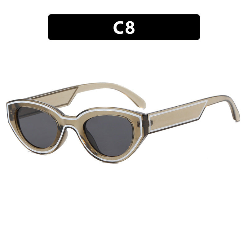 Damen Cat-Eye Sonnenbrille mit innovativem Rahmen Karnz