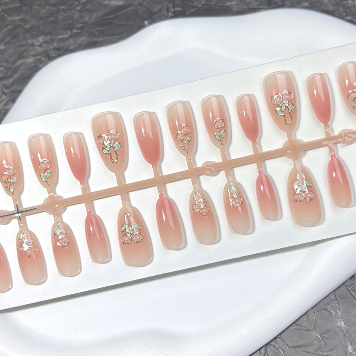 Dekorativer Artisan Press-On Nagelset