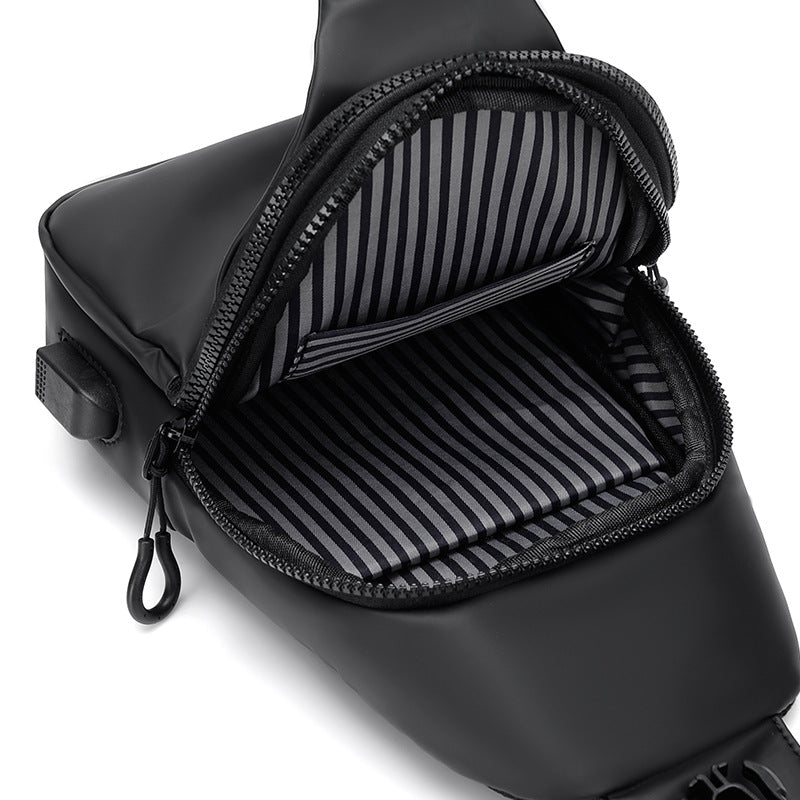 Gestreamliniert Wasserfest Sling Rucksack Karnz
