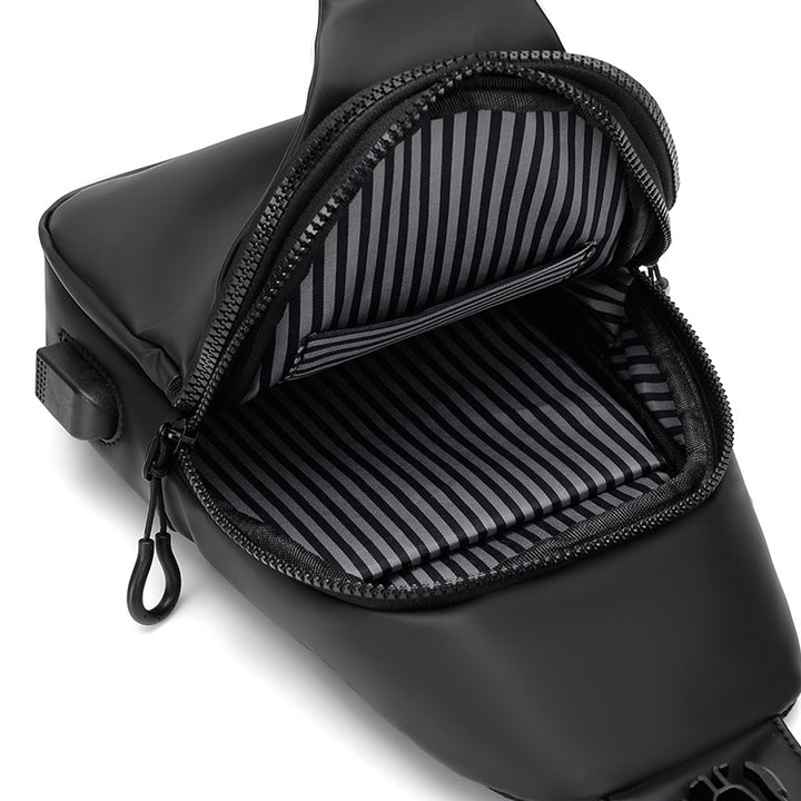Gestreamliniert Wasserfest Sling Rucksack Karnz