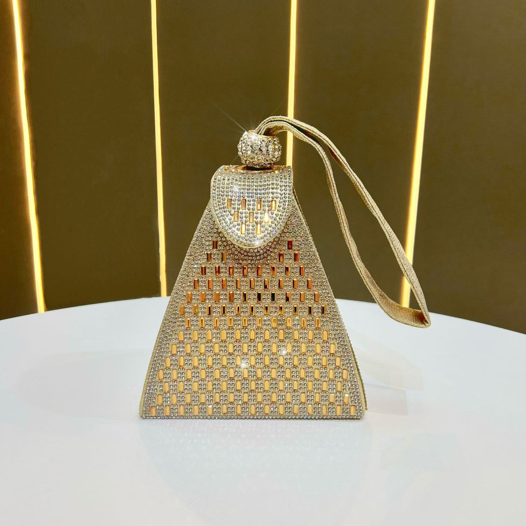 Geometrische Rhinestone Abendtasche