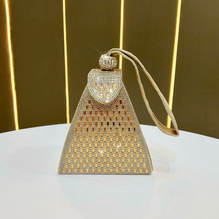 Geometrische Rhinestone Abendtasche
