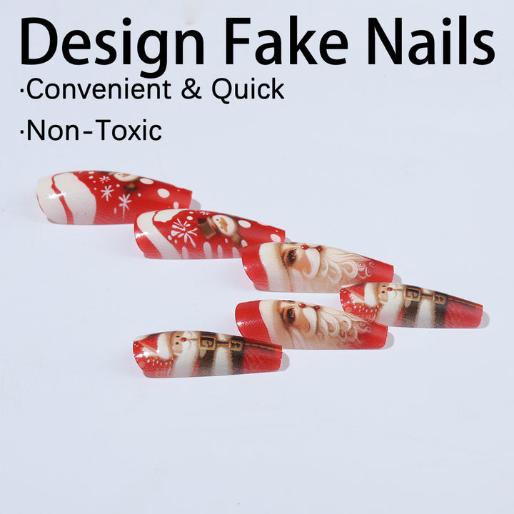 Kunstnagelset mit festlichen Weihnachtsmotiven Karnz 1789119139
