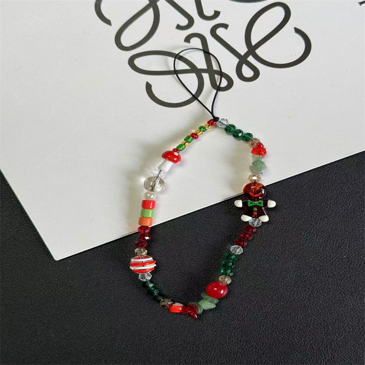 Festive Beaded Charm Handy Lanyard Karnz