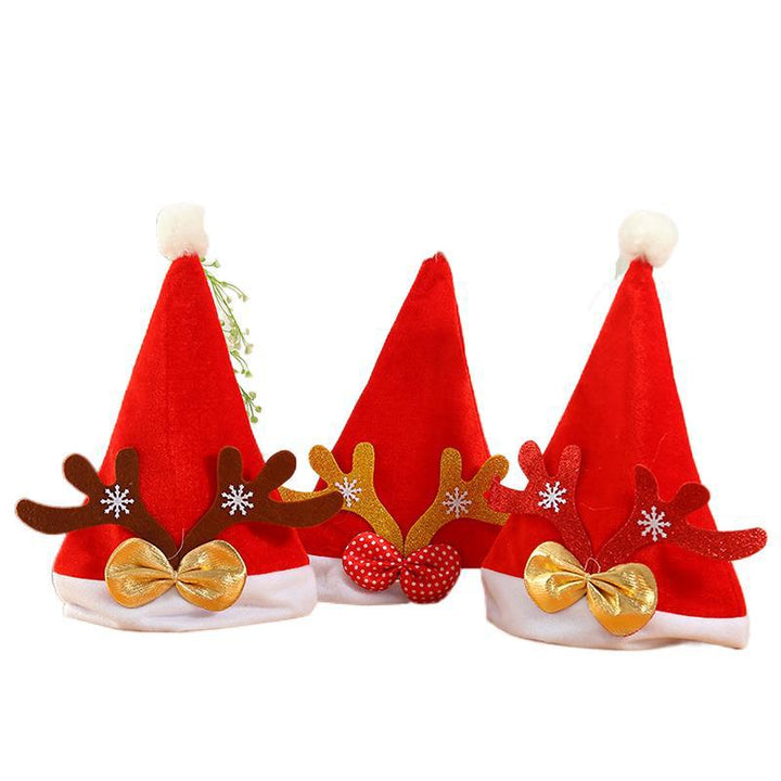 Weihnachtsmütze mit Rentierohren und Glitzerdetails Karnz