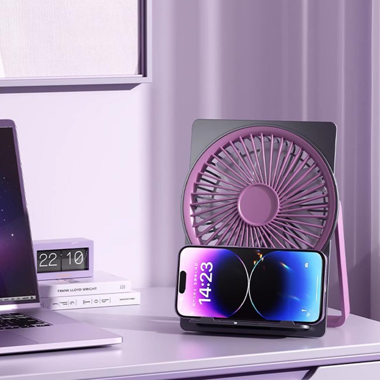 Unisex Tragbarer USB Ventilator mit flexibler Neigung Karnz