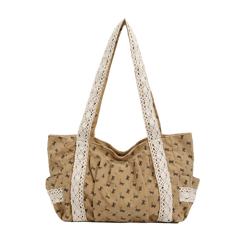 WoElegant Floral Print Tote Bag Karnz