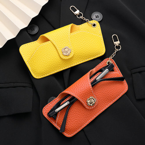 Stylische Leder Sonnenbrillenetui