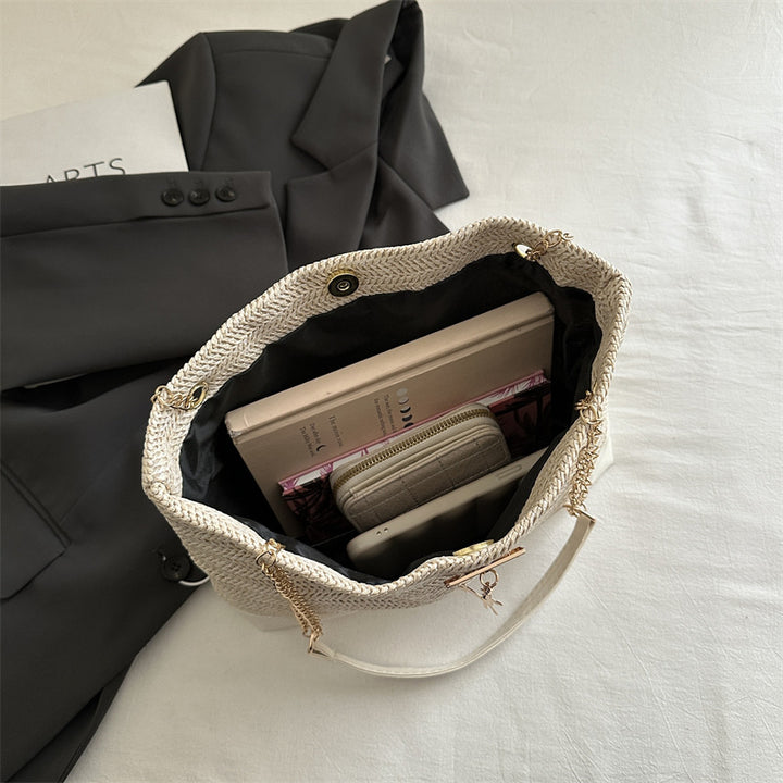 Stylische Geflochtene Strandtasche