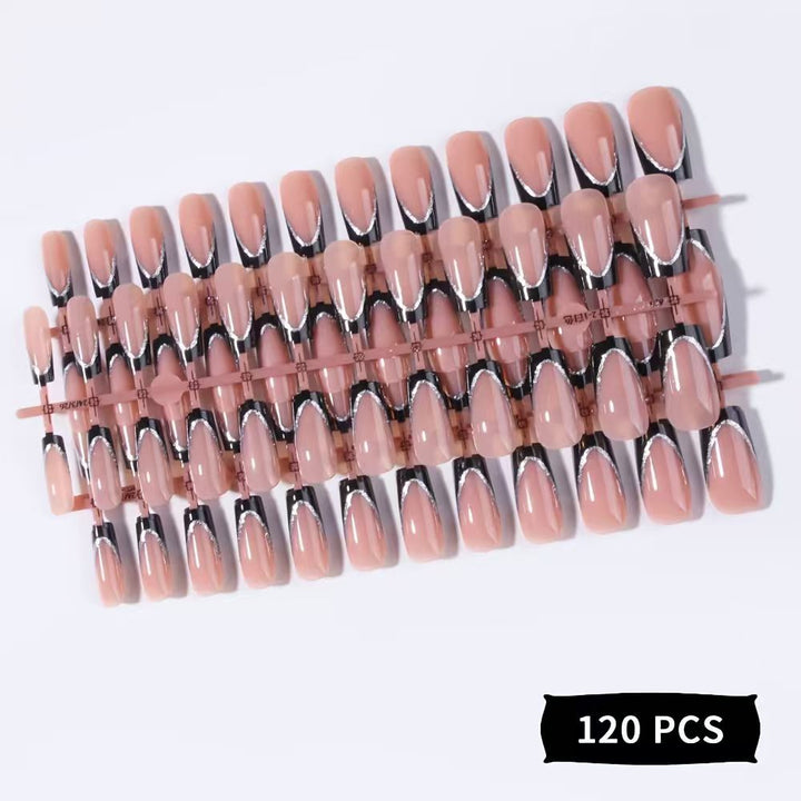 Premium Glänzendes Press-On Nagelset Karnz