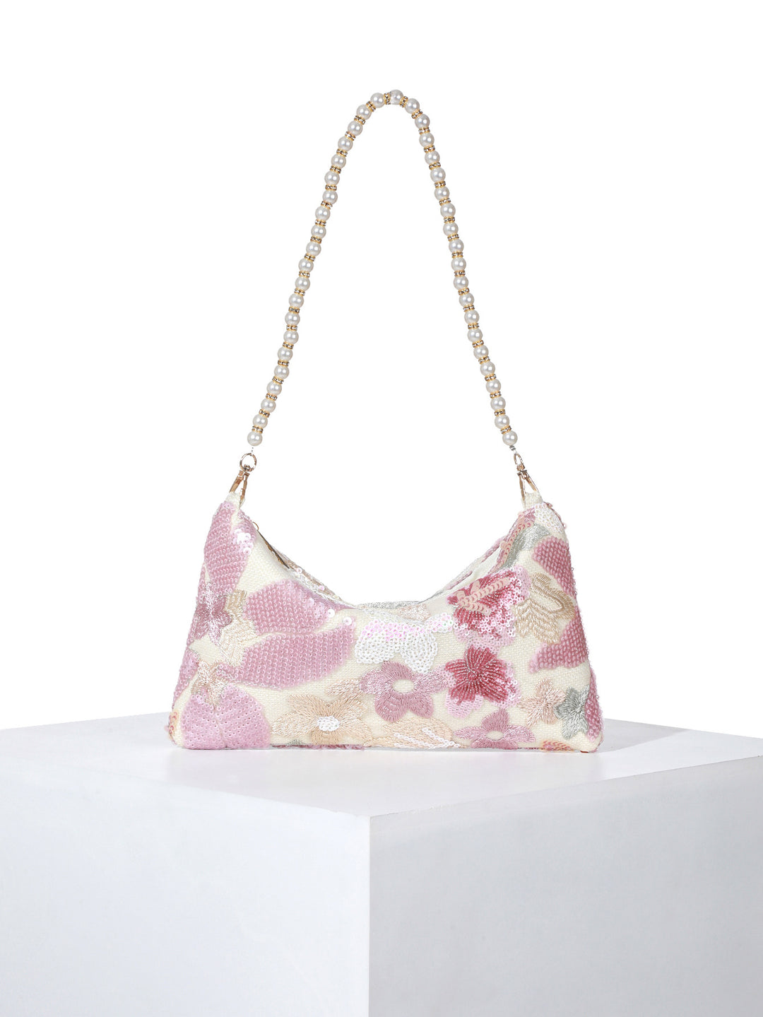 Blumengeschmückte Abendhandtasche