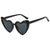 Damen modische Herz-Sonnenbrille mit UV-Schutz Karnz