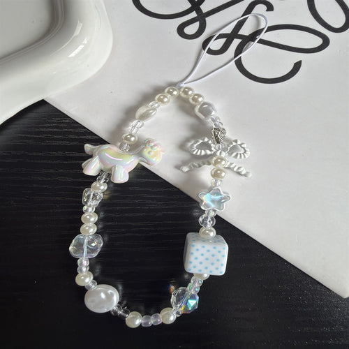 Verspielte Perlen Charm Brillen Kette Karnz