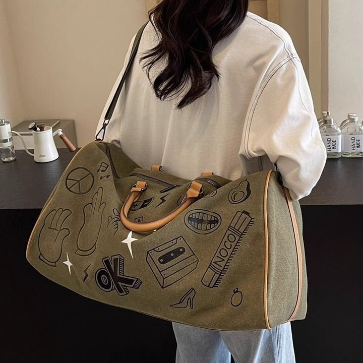 Fun gemusterte Wochenend-Duffle-Tasche Karnz