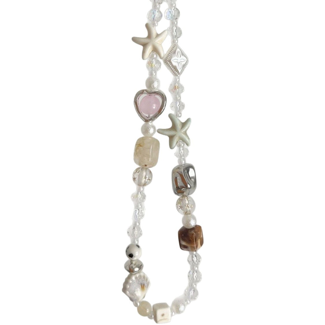 Strand-Themen Charm Halskette Karnz