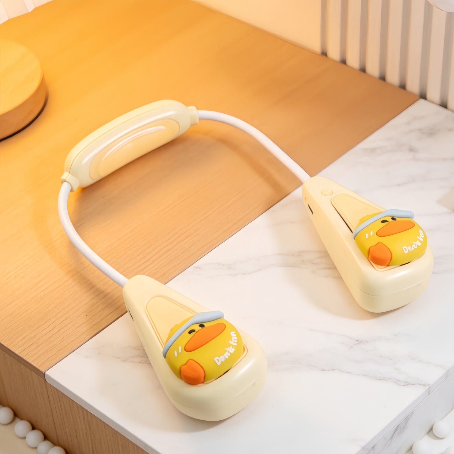 Damen tragbarer Halsventilator mit Katzenmotiv Karnz