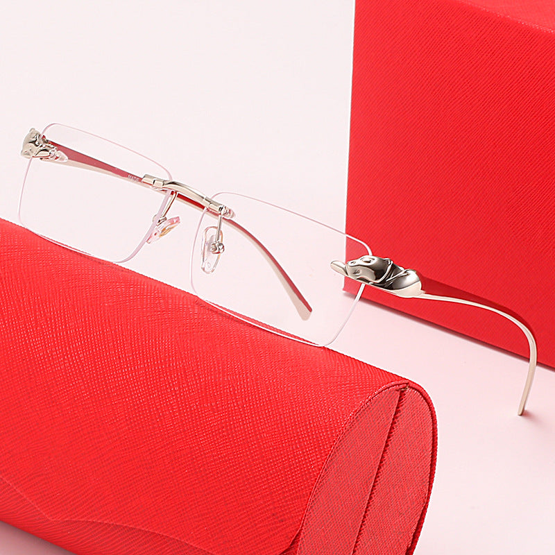 Damen modische Sonnenbrille mit elegantem Metallrahmen und innovativen Gläsern Karnz
