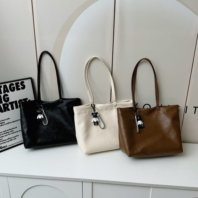 Chic Faux Leather Tote Bag Karnz