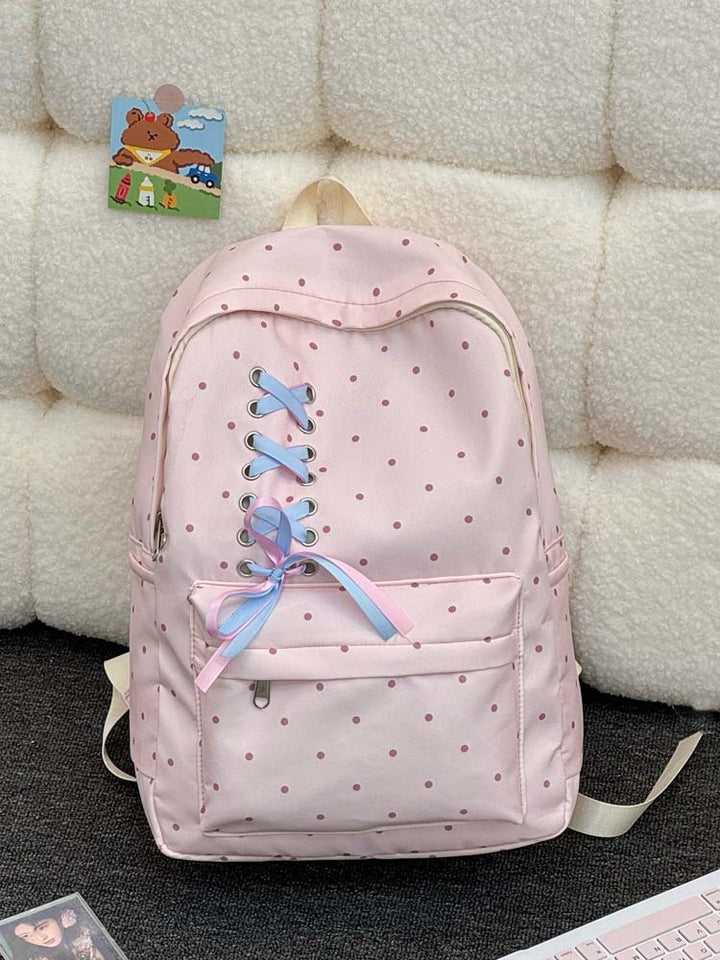 Verspielter Punkte Casual Rucksack Karnz