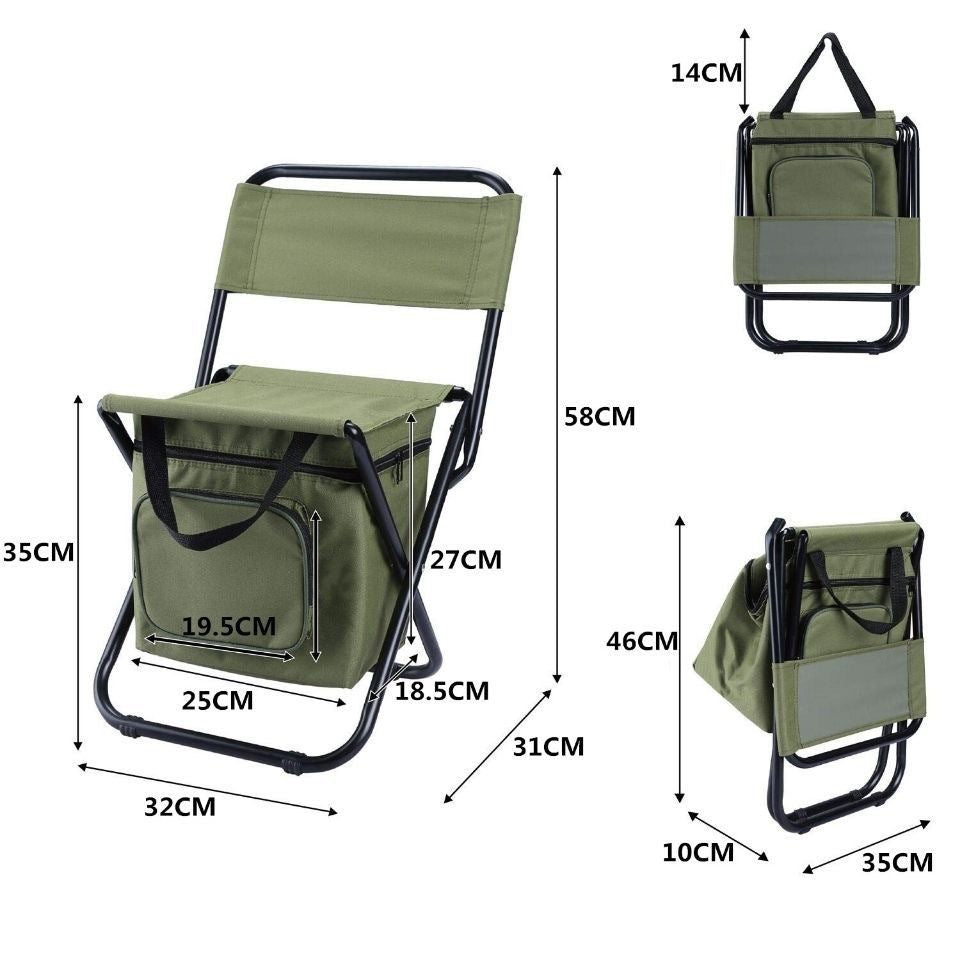Damen Faltstuhl mit Kühltasche Karnz