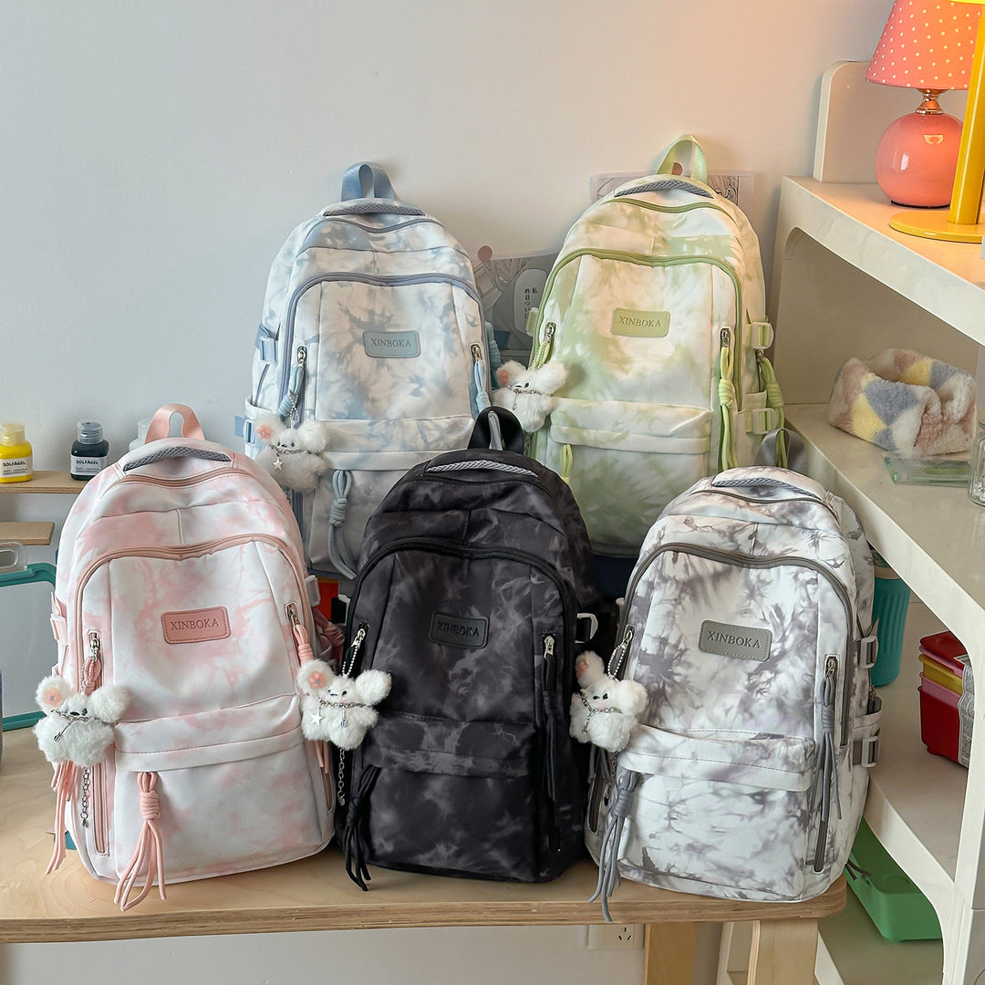 Trendige Marmor-Muster-Rucksack Karnz