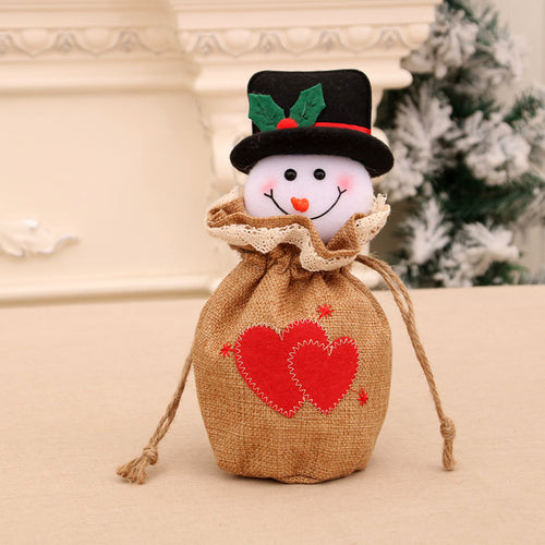 Dekorativer Schneemann Geschenktüte Karnz